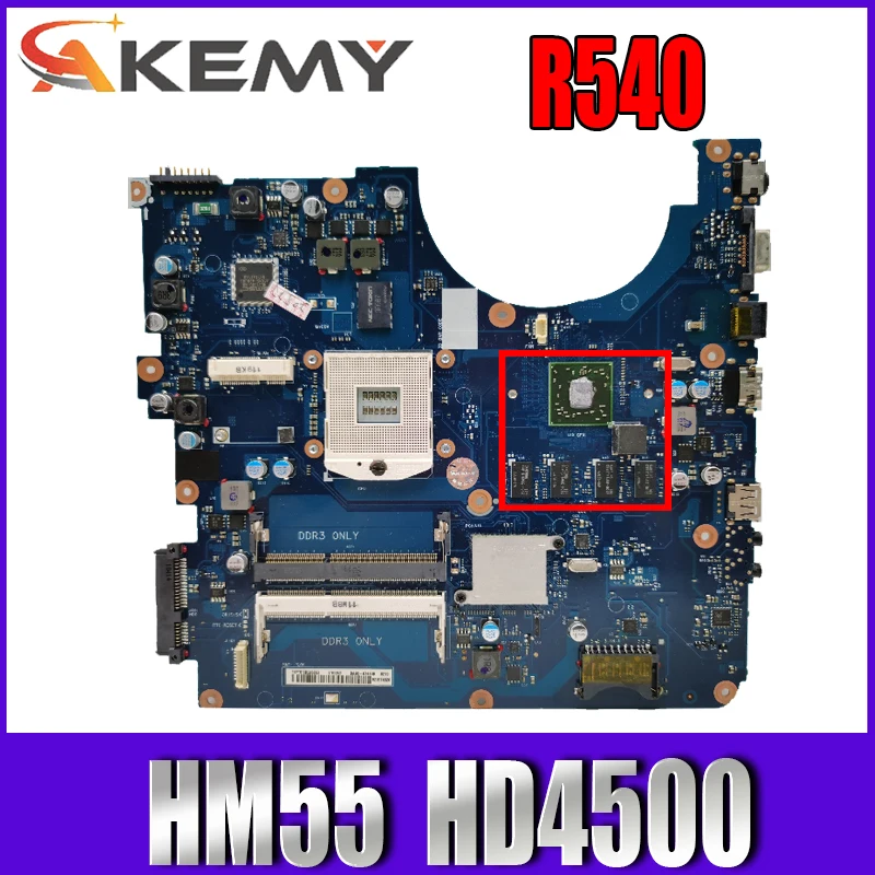 AKEMY BA41 01351A 01354A BA92 07470A 07470B для samsung NP R540 Материнская плата ноутбука HM55 ATI HD4500