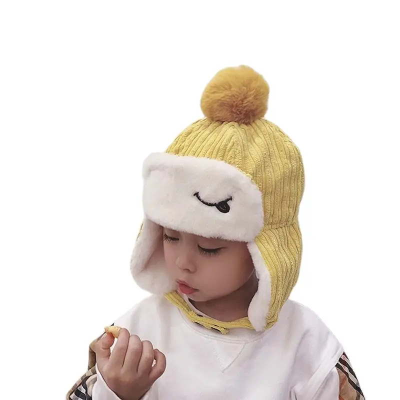 Doitbest шапка-бомбер для маленьких мальчиков Зимняя Детская меховая шапка