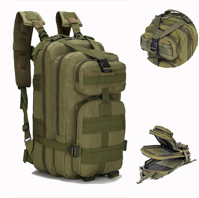 للبيع الرجال 25-30L العسكرية التكتيكية على ظهره ، مقاوم للماء حقيبة تسلق الجبال ، حقيبة سفر رياضية ، في الهواء الطلق الرحلات التخييم الجيش على ظهره