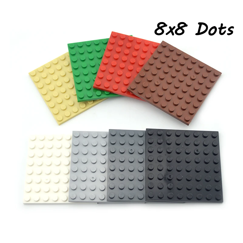 

10pcs DIY Building Blocks Thin Figures Bricks 8x8 Dots 8Color Educational Creative Size Compatible all brands Toys for Children