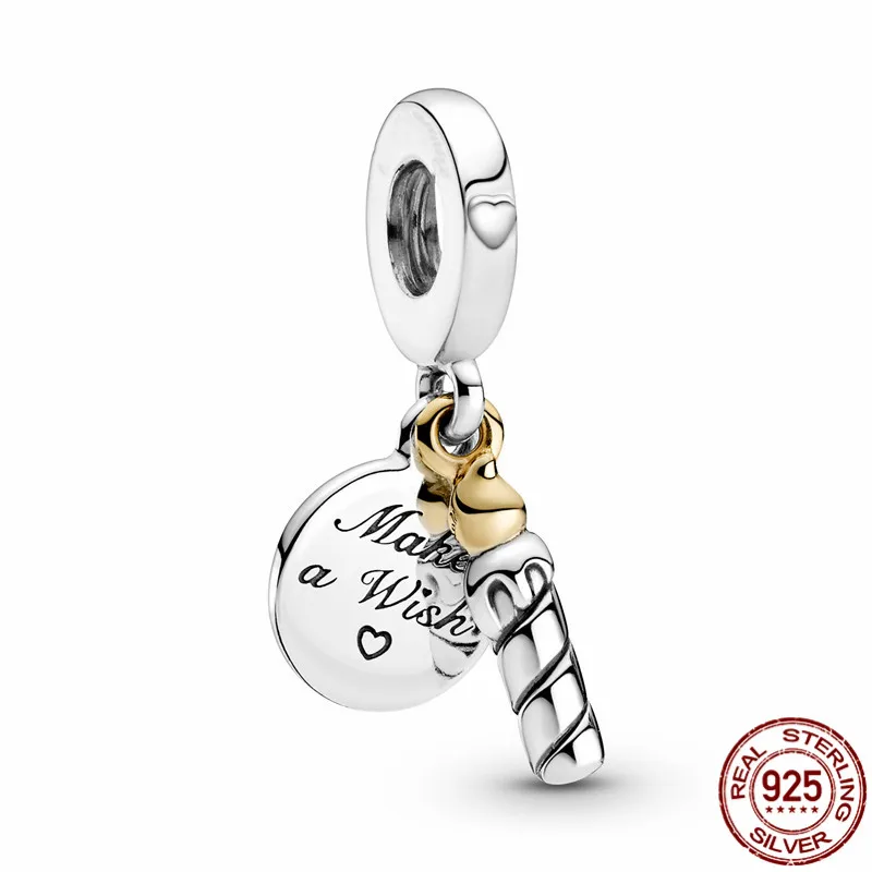 

Браслет-подвеска Женский из серебра 925 пробы, двухцветный, 3 мм