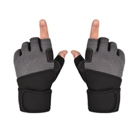 adjustable fitness gloves anti slip half finger gloves for men refreshing and breathable fitness gloves one pair outfit