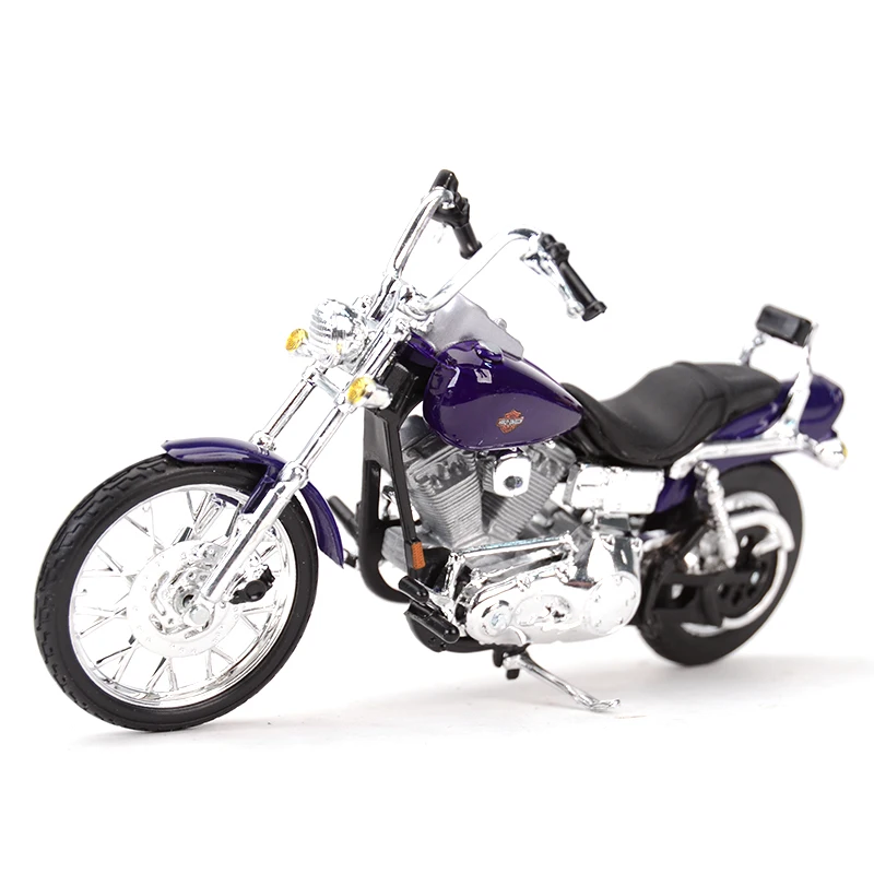 Maisto 1:18 2001 FXDWG Dyna широкий скользящий литой автомобиль коллекционные хобби|Модели