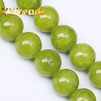 high quality 100 natural green jades chalcedony beads 6mm 12mm loose charm beads for jewelry making diy bracelets necklaces 15