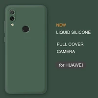 New Liquid Silicone Phone Case For Huawei Honor Lite P20 Lite Nova smart plus pro 2019 Original Soft Back Cover