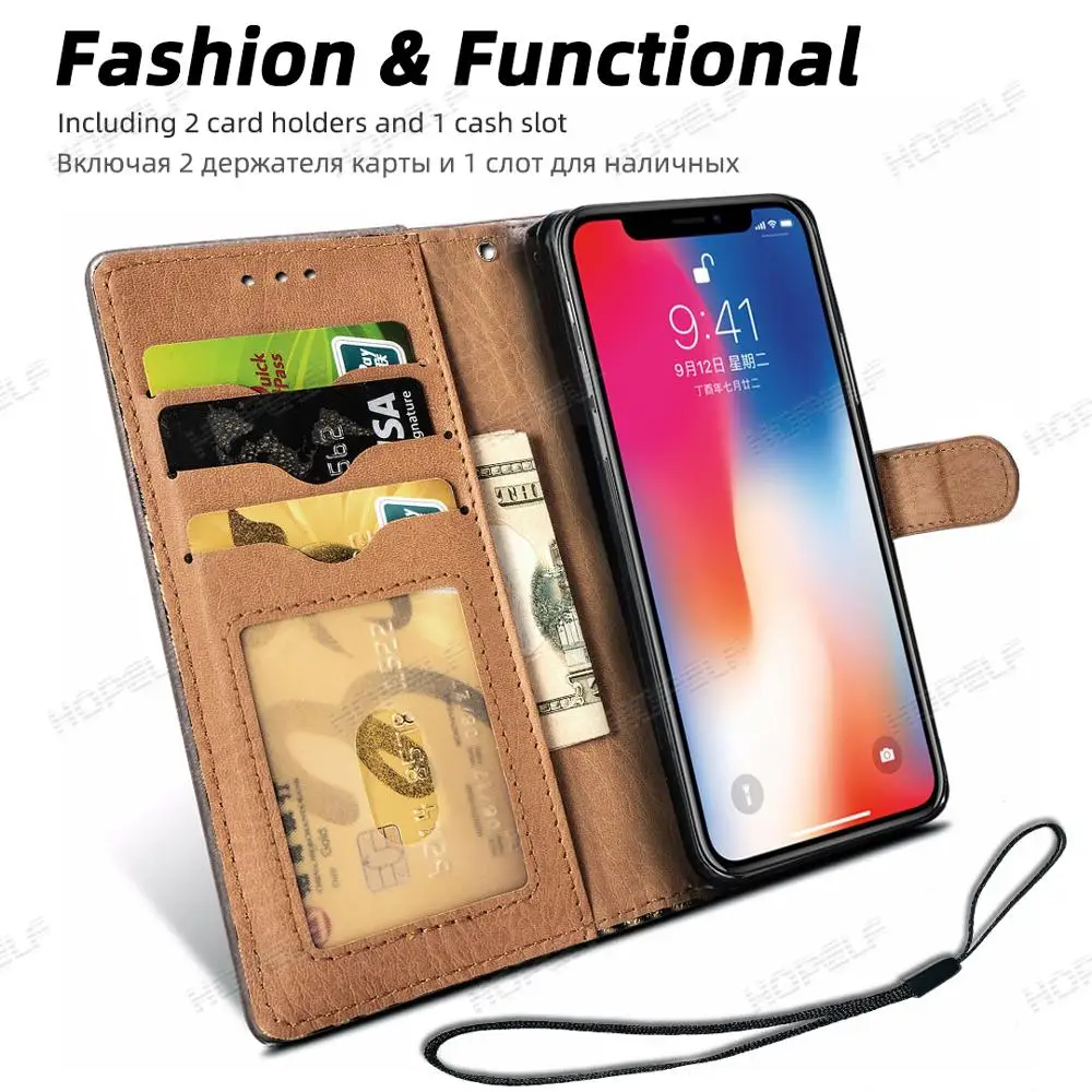 Чехол для iPhone 11 Pro Max Xs чехол на Coque Filp Кожаный кошелек 6S 7 8 Plus 6 s X XR телефона