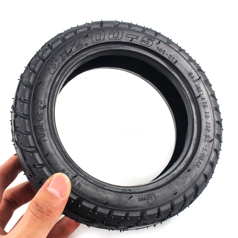 only tire Хорошее качество 8x2. 00-5 бескамерные шины колеса шины 8*2,00-5 ступицы колеса карманный велосипед мини велосипед электрический инвалидная коляска колеса мотор - Цвет: only tire