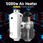 ФДИК Воздушный отопитель 1224В 5 квт Дизельный парковочный обогреватель Алюминиевая оболочка ЖК-дисплей и пульт для авто автодомов на колесах лодок яхта подобный websato eberspacher отопитель салона стояночный