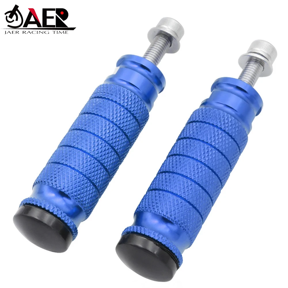 

JAER 8M CNC Aluminum Universal Motorcycle Motor Bike Footrests Footpegs Foot Rests Pegs Rear Pedals Set