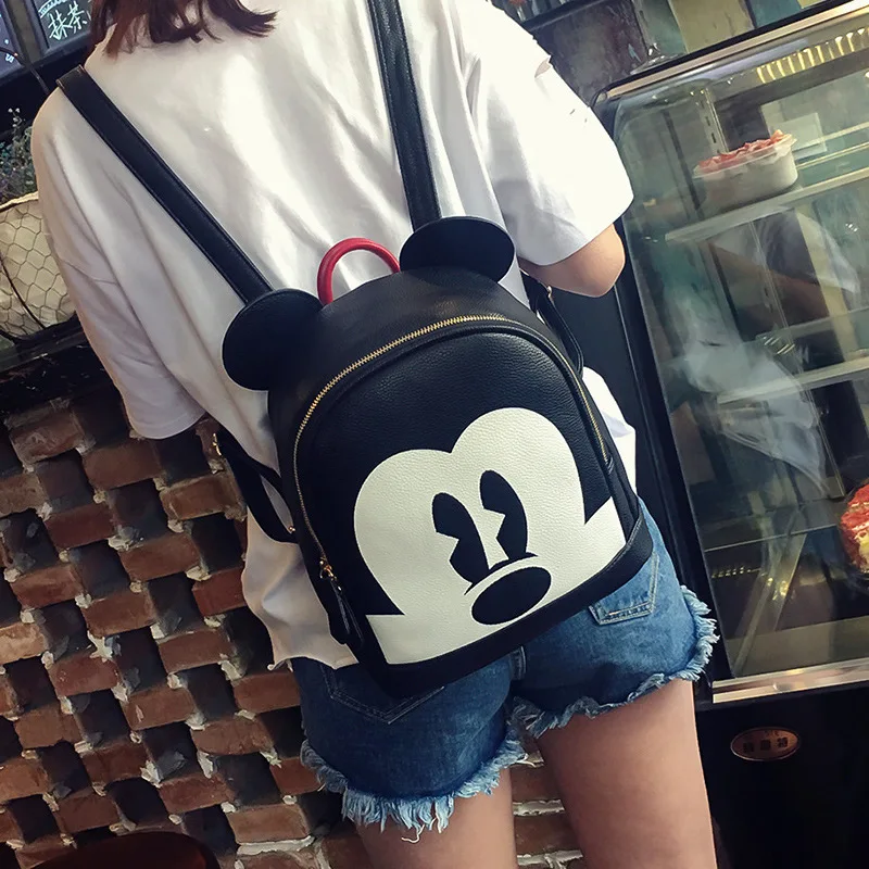 Disney Мужская и женская сумка для отдыха из искусственной кожи на ремне с Микки