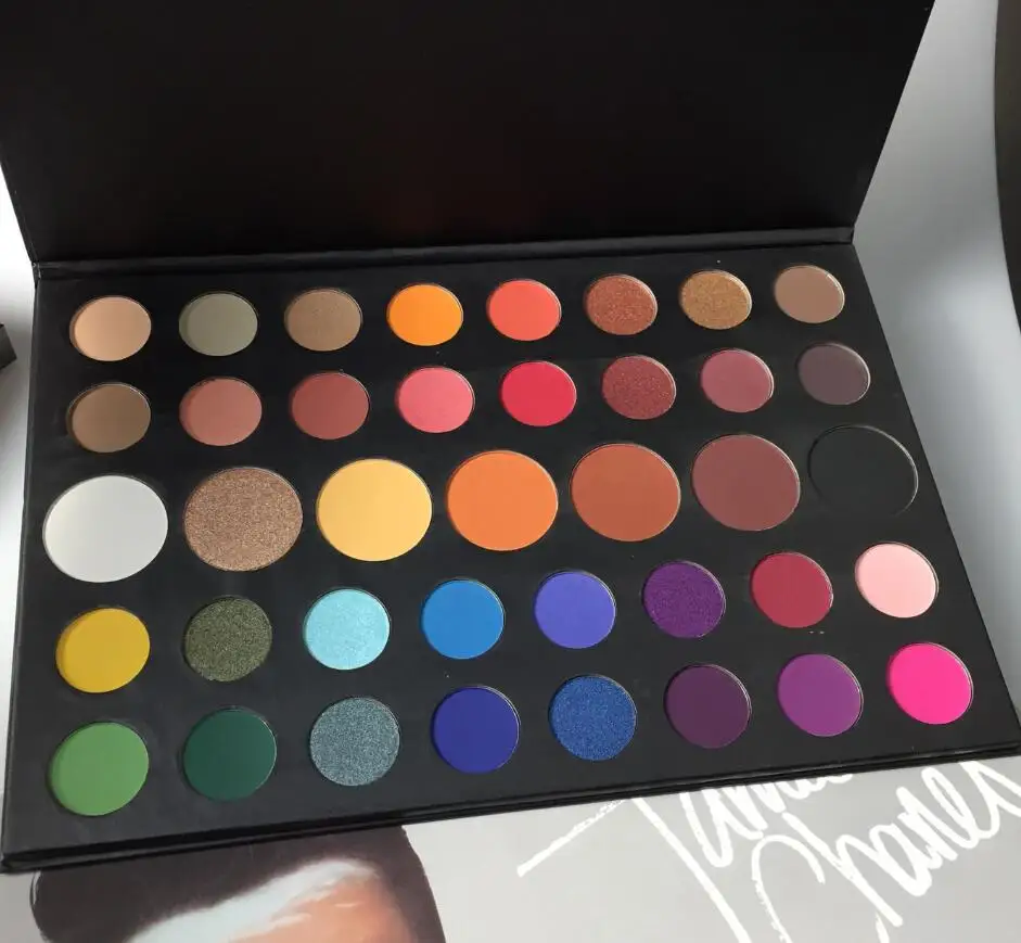 Новинка, тени для век James Charles Makeup Artist, 39 цветов, палитра теней для век, натуральный стойкий блеск, сияющая косметика для красоты