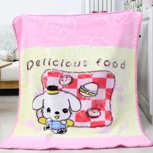 YTBBfensegou100x125 New Children's Blanket For Newborn Baby Sleep Thicken Double Layer Baby Swaddle Comfortable Cartoon Bedding Blankets Quilts - Цвет: YTBBfensegou100x125
