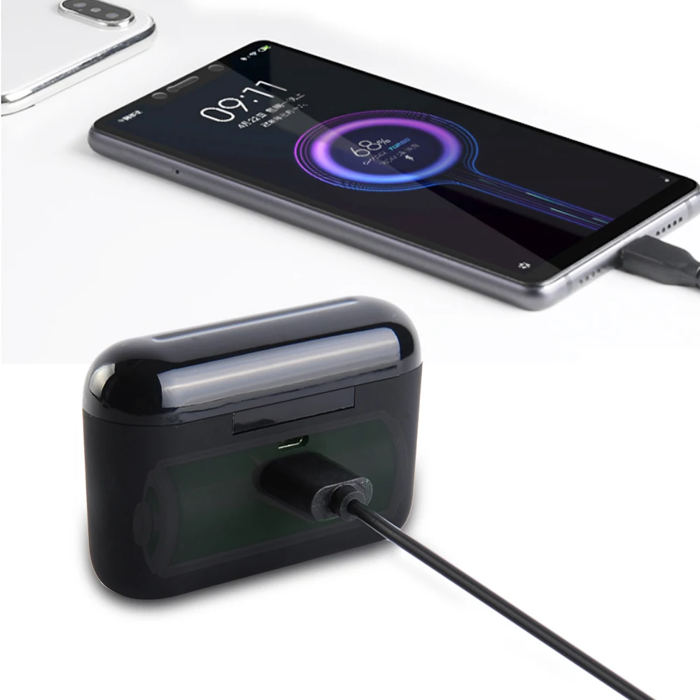 True Bluetooth 5 0 наушники вкладыши tws с беспроводной головной убор микрофоном зарядным