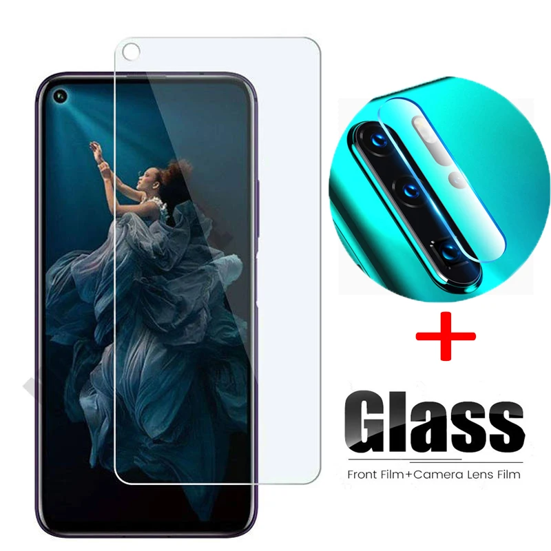 Закаленное стекло 2 в 1 для huawei honor 20 pro Защитное объектива камеры 20pro прозрачная