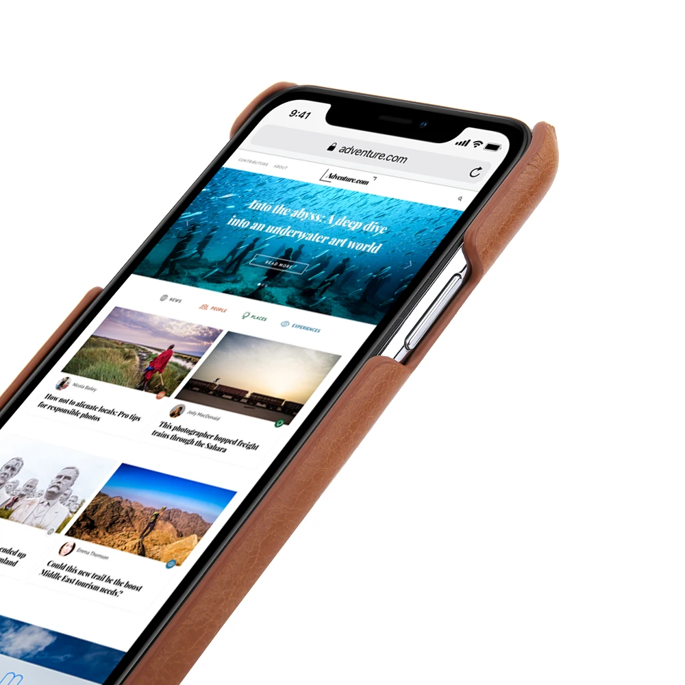 Ретро чехол из натуральной кожи для iphone 11 Pro телефона матовой воловьей