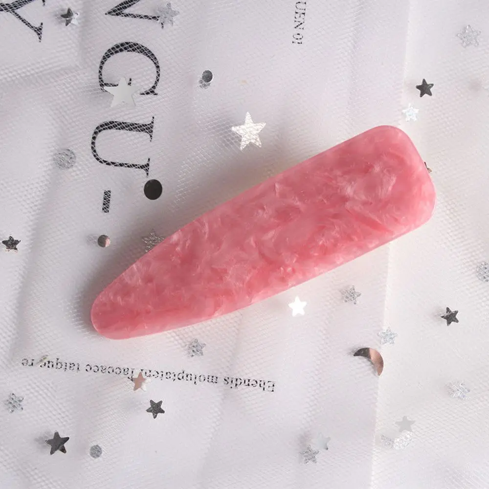 

Fashion Women Marble Pattern Acetic Acid Hairpin Geometric Water Drop Hair Clip Barrette Hairband Hair Accessories