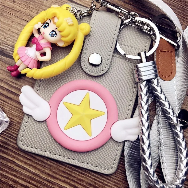Kawaii Мультфильм Ключ карта с Брелок ID держатель для карт милые банковские кредитные карты пакеты на день рождения Рождественский подарок для подруги
