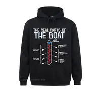 The Real Parts Of The Boat - Funny Rowing T Shirt Sweatshirts Summer/Autumn Normal Hoodies Long Sleeve Hip Hop Clothes Men's