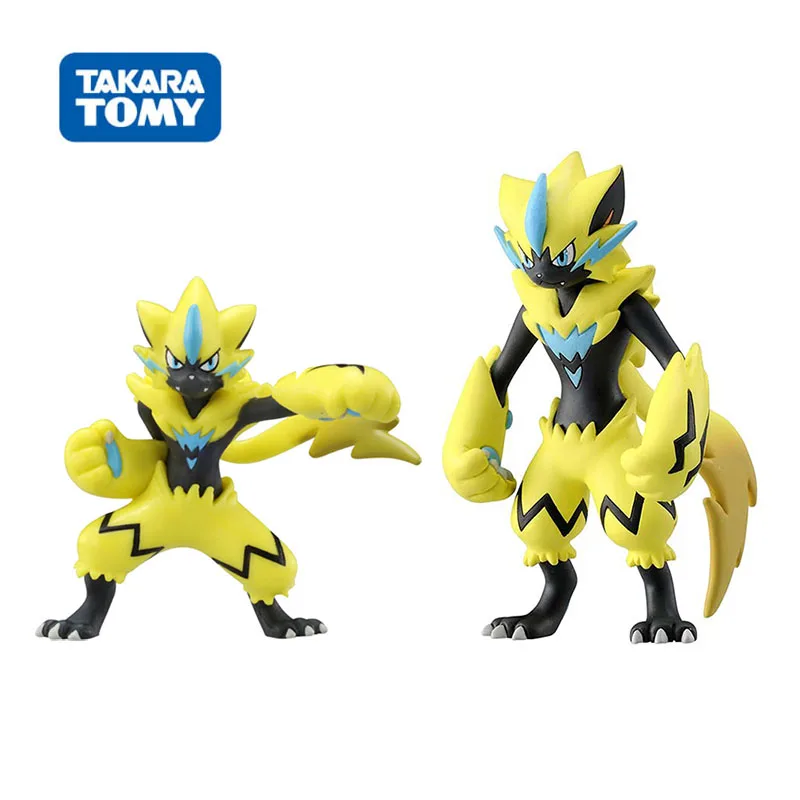Экшн фигурки Takara Tomy Zeraora куклы игрушки мультфильм Mega аниме Покемон искусственный