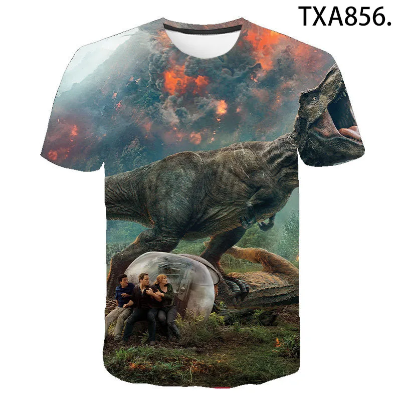 

Jurassic Park Summer Selling Men Women Children Fashion Streetwear 3D Printed Short SleeveT-shirt Boy Girl Kids Cool Tops Tee