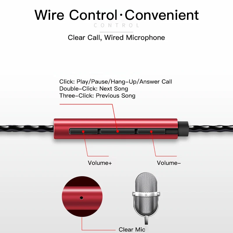 3 5 мм проводные наушники вкладыши гарнитуры микрофон объем Управление стерео
