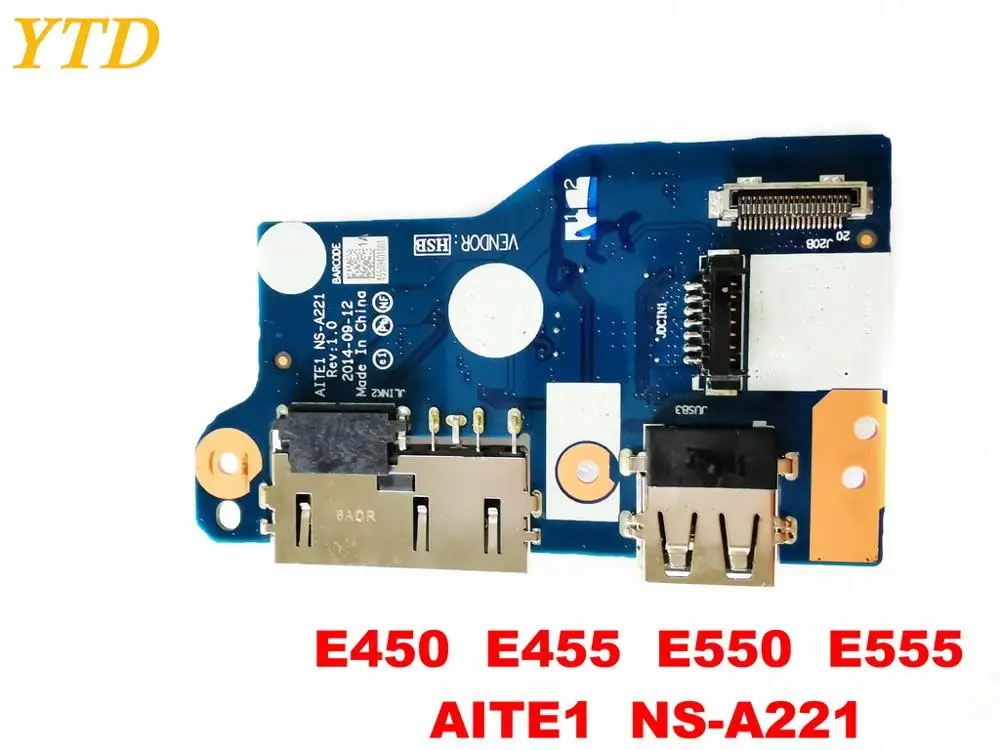 Оригинальный Для Lenovo E450 E455 E550 E555 Плата USB AITE1 NS A221 испытанное хорошее Бесплатная