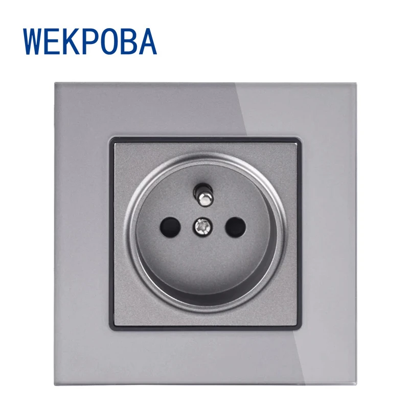 WEKPOBA серая панель из закаленного стекла французская/польская стандартная