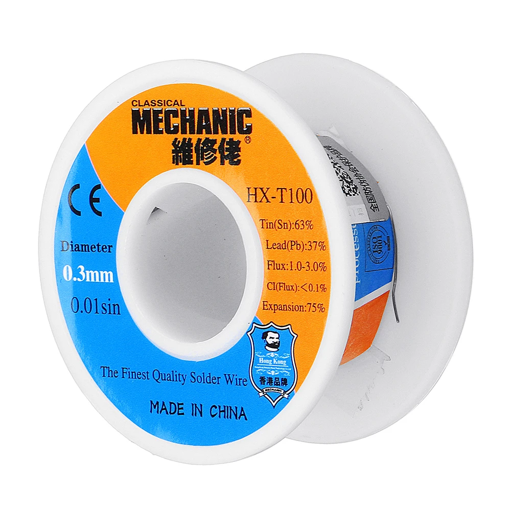 

0.3mm 0.4mm 0.5mm 0.6mm 0.8mm 50g Low Melting Point Solder Wire 63Sn 37Pb