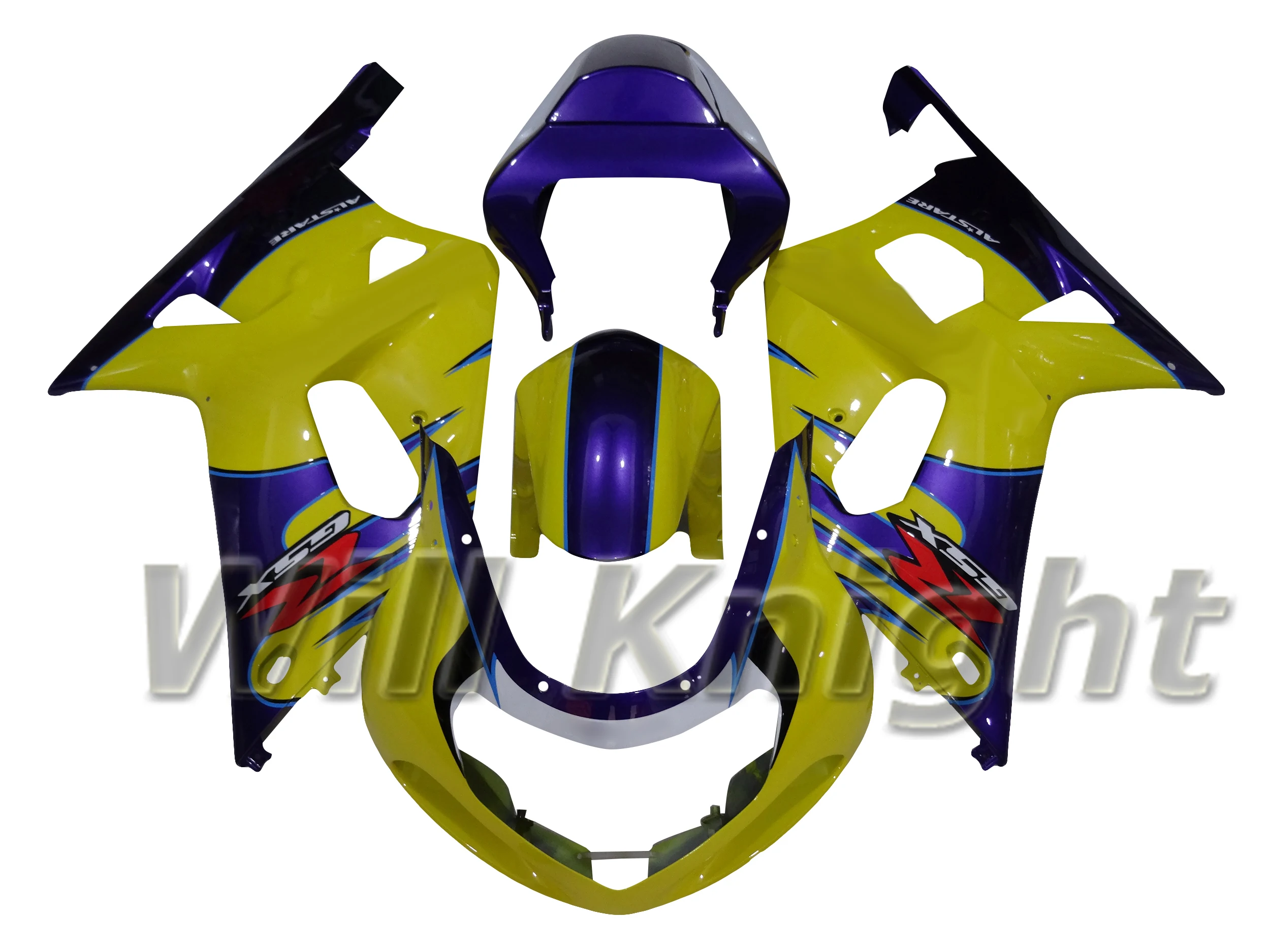 

Для Suzuki GSXR1000 K1 K2 2000 2001 2002 ABS корпус инжектора комплект обтекателей глянцевый фиолетовый желтый