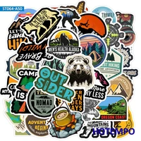 50pcs outdoor wild camping adventure climbing outside travel landscape decals stickers pack for phone laptop luggage car sticker