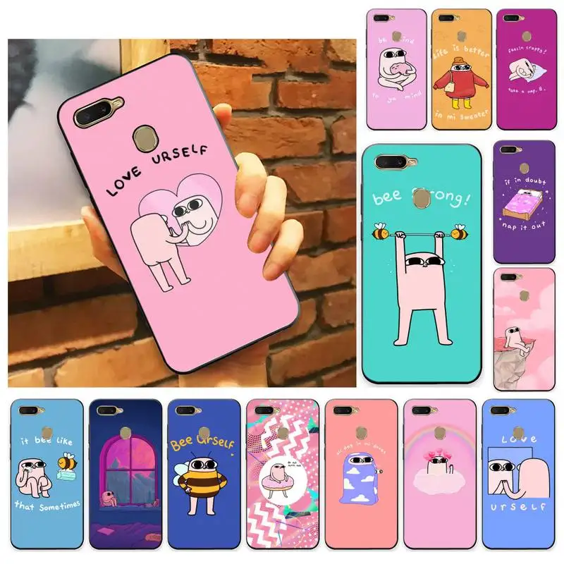 

Cartoon ketnipz Phone Case For Oppo A9 Realme C3 6Pro Coque For vivo Y91C Y17 Y19 Back Cover