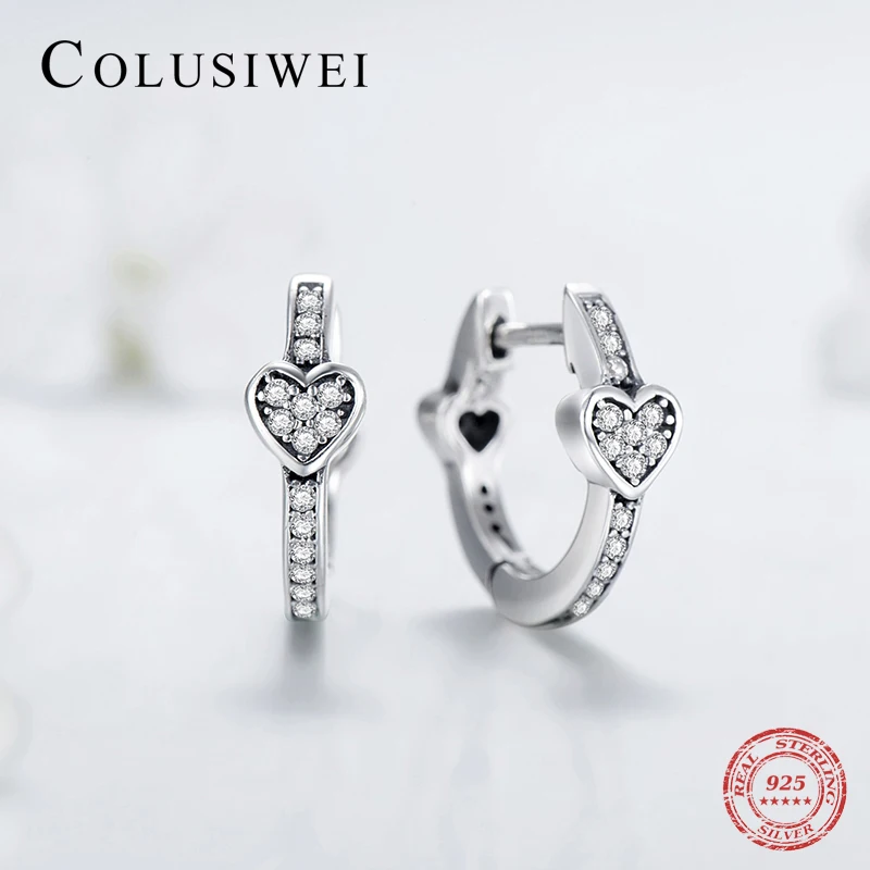 Женское кольцо на палец с сердечками набор украшений из серебра 925 пробы вечерние