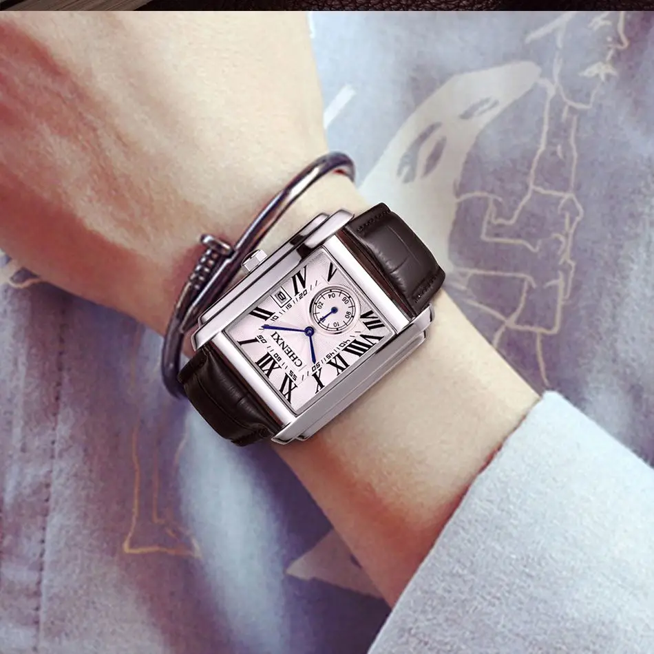 

Men Sport Quartz Wristwatches Vip Male Watch Luxury Calendar Fashion Vintage Top Boy Gift Boyfriend Wrist Watchband Handcuffs