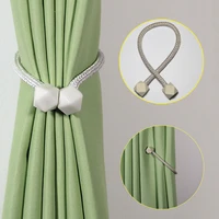 1pc magnetic curtain clip tieback decoration cube hanging ball curtain holder rope straps holdbacks room accessories