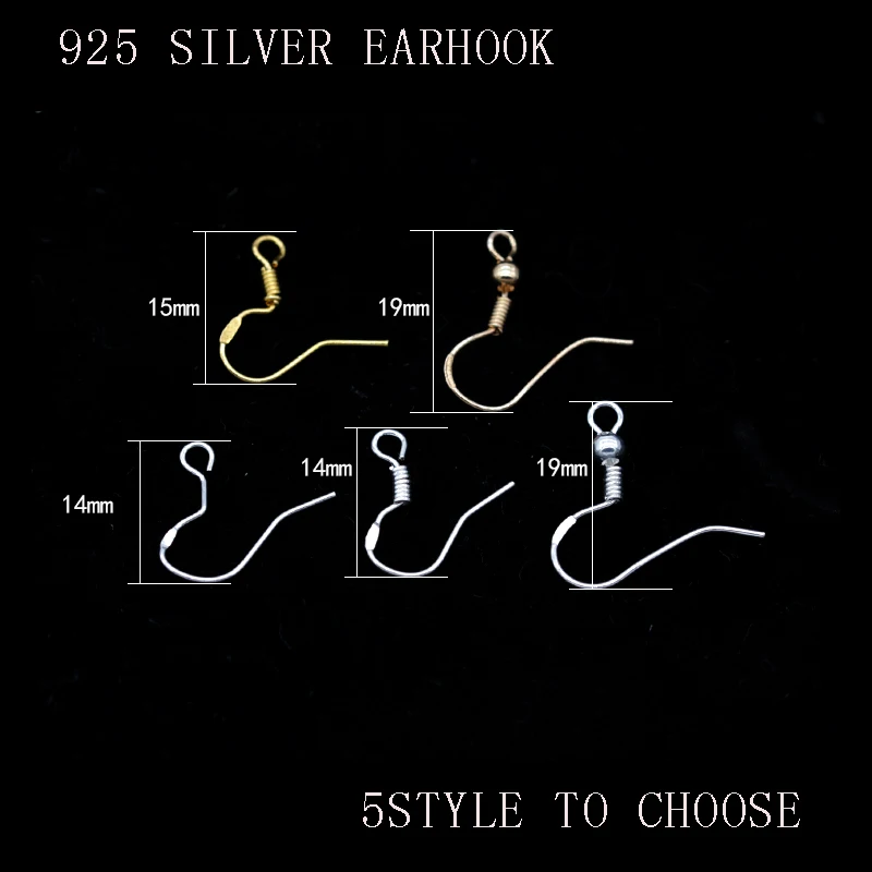 20 компонентов ювелирных изделий серьги крючки застежки проволочные пряжки для