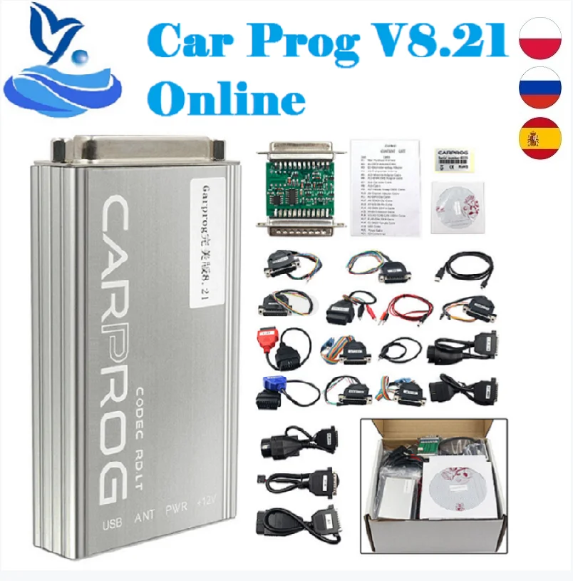Автомобильный ECU чип Carprog V8.21 Online V10.93 полный универсальный инструмент для ремонта