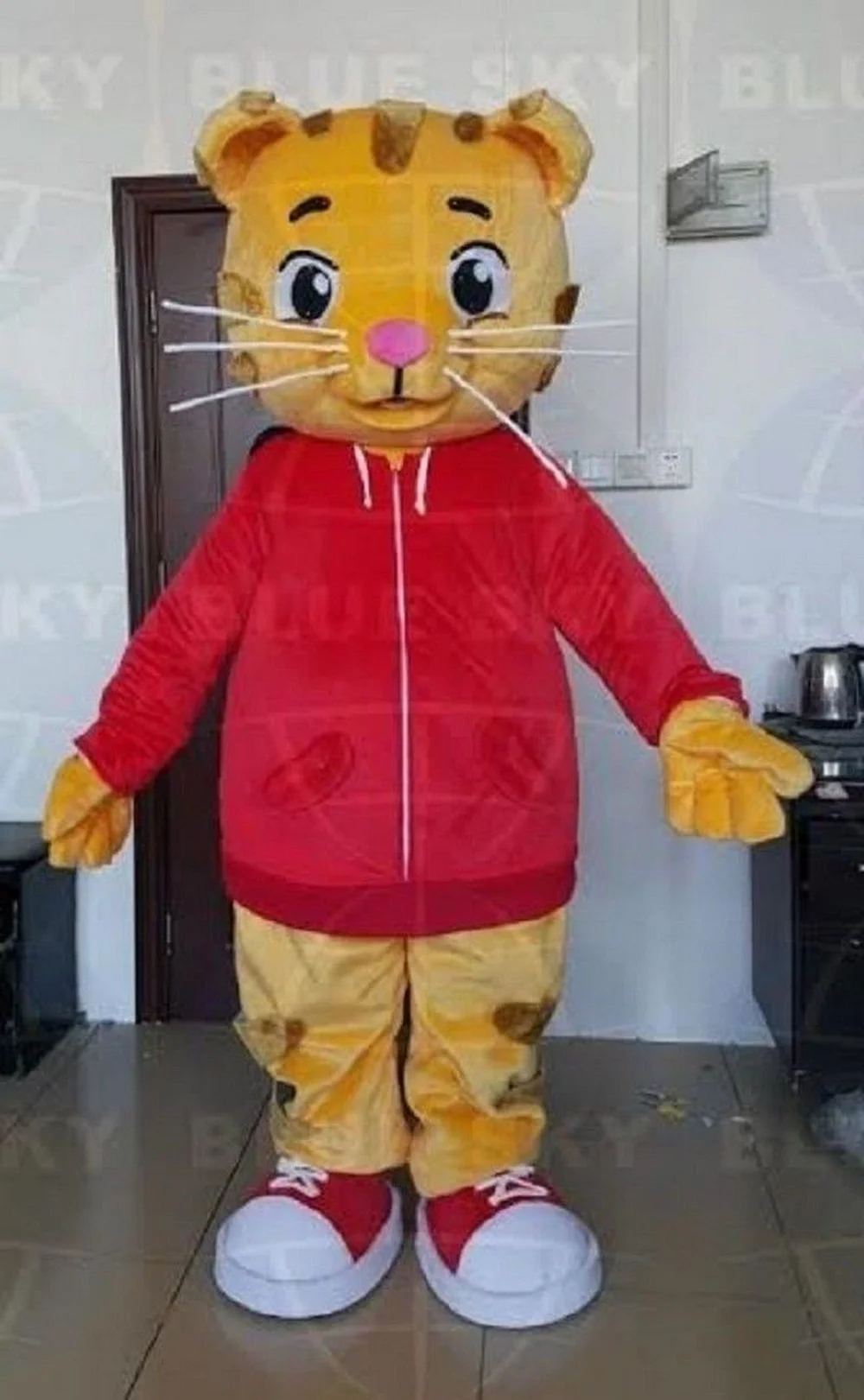 

Красный пиджак тигра, костюм персонажа мультфильма, костюм-талисман, косплей, вечернее платье для игр, интересная одежда с забавными персон...