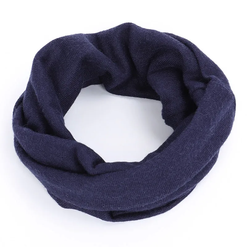blue scarf 1 шт. зимние теплые матовый однотонное бархатное хлопковое мягкая для Шеи Теплее Круг капота петли шаль-снуд уличный шарф для Для мужчин Для женщин - Цвет: blue scarf