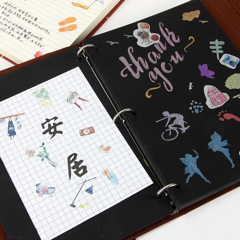 

Creative Cartoon Characters and Paper Decoration Stickers Girl Heart Journal Decoration Stickers Children's Stationery Gifts