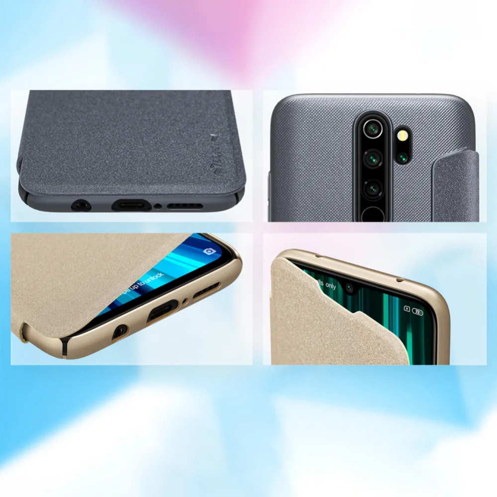 Кожаный чехол-накладка для Xiaomi redmi note 8 NILLKIN Sparkle супер тонкий чехол-книжка для redmi note 8 pro PU