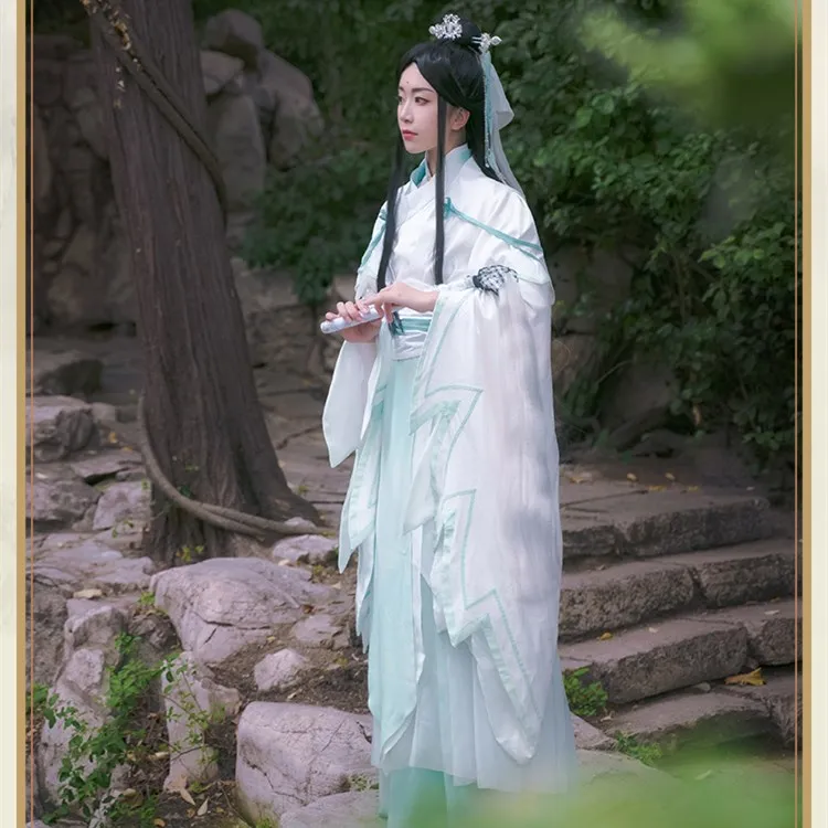 

Chinese Anime Tian Guan Ci Fu Shi Qingxuan Cosplay Costume Outfit Women's Hanfu Full Set Halloween Carnival Costumes for Men