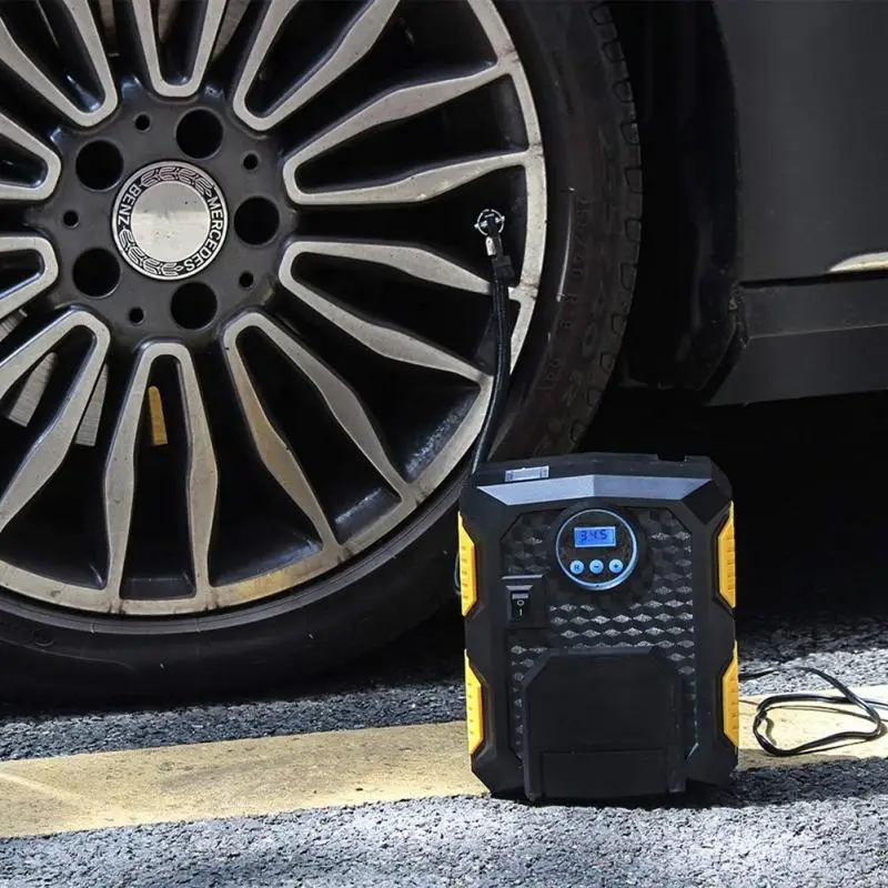 

Digital Tire Inflator Car Air Compressor Pump DC 12 Volt 150 PSI Portable Car Air Compressor Pointer for Car Bicycles Motorcycle