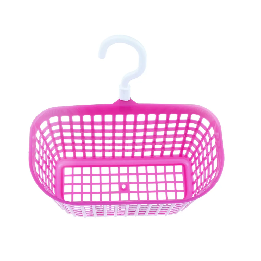 

18.3*9*10.5cm Shampoo Tower Storage Container Organizer Random color plastic Bathroom Basket Hanging Cleanser