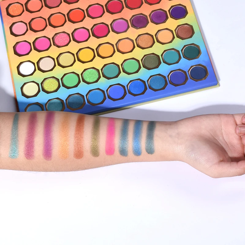 Красивые глазурованные 54 Цвета Палитра теней для век горячий воздушный шар