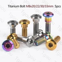 tgou titanium bolt m8x20 22 30 33mm hex head screws for suzuki motorcycle rear brake rotor