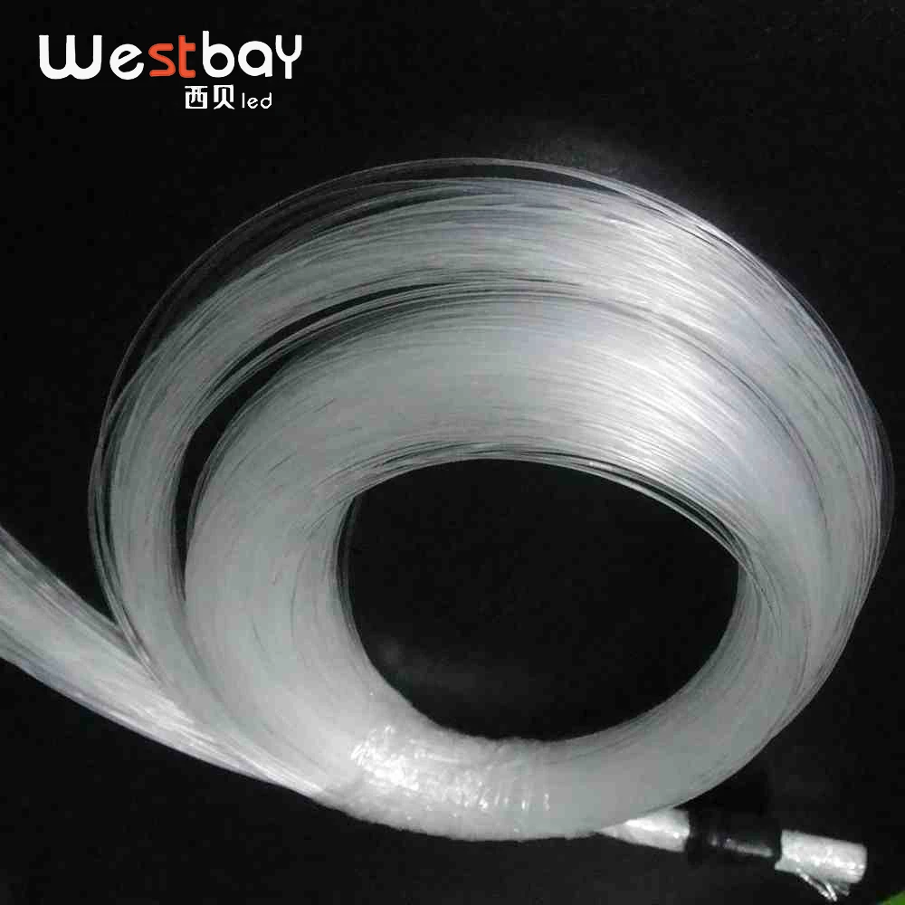 Бесплатная доставка 3 метра 200 шт. в партии 0 75 мм ПММА фибра оптика для DIY RGB