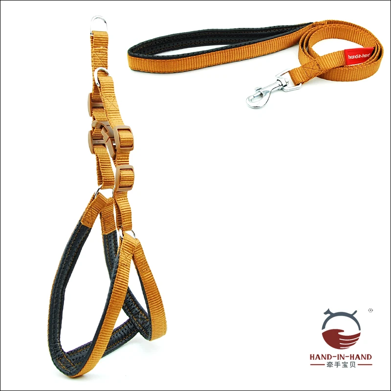 Поводок и поводок для собак средних больших мягкий однотонный нейлоновый