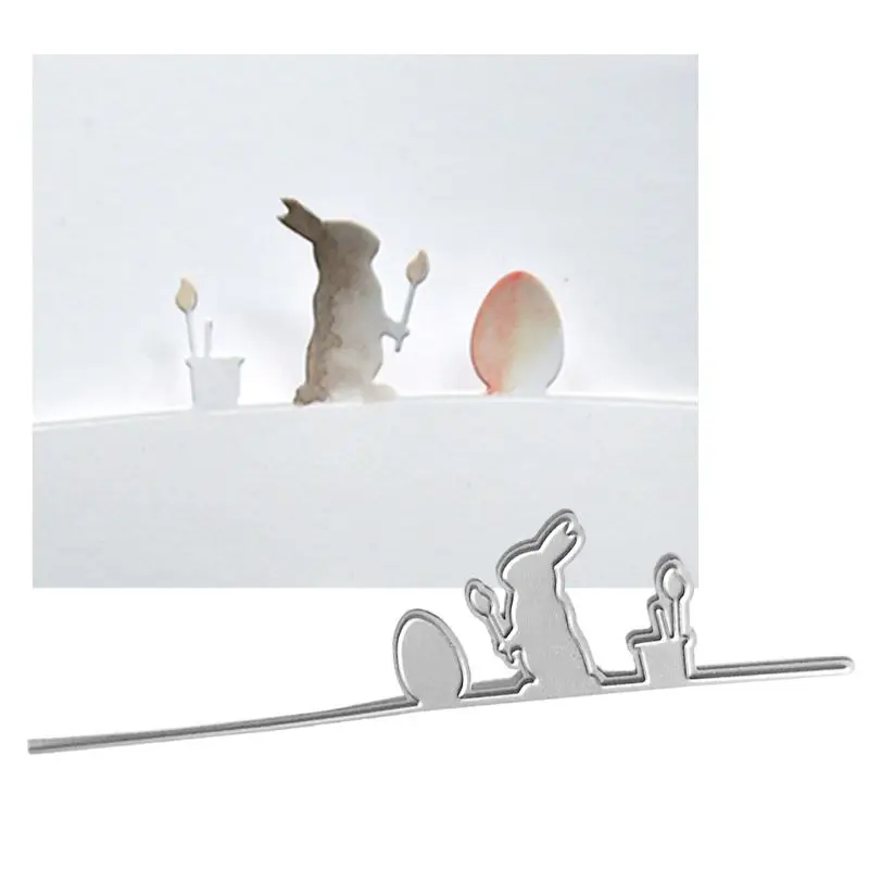 Пасхальное яйцо кролик металлические Вырубные штампы Искусственная елка