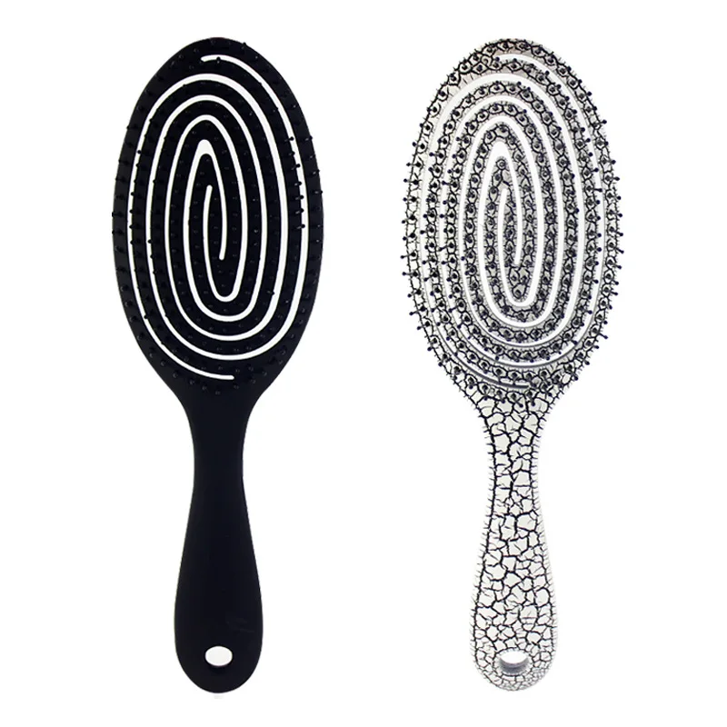 Антистатическая Расслабляющая эластичная Массажная расческа портативная щетка
