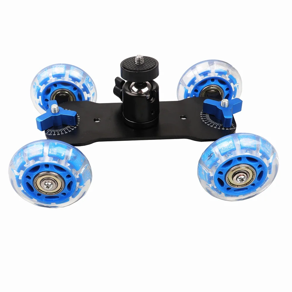 Portable Desktop Camera Dolly Car Tabletop Video Slider Rail Track with Mini Ball Head for blog Filmmaking | Электроника